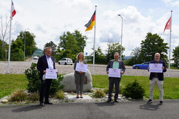Foto | Treffen des Präsidiums an der Palmrainbrücke | 15.06.2020